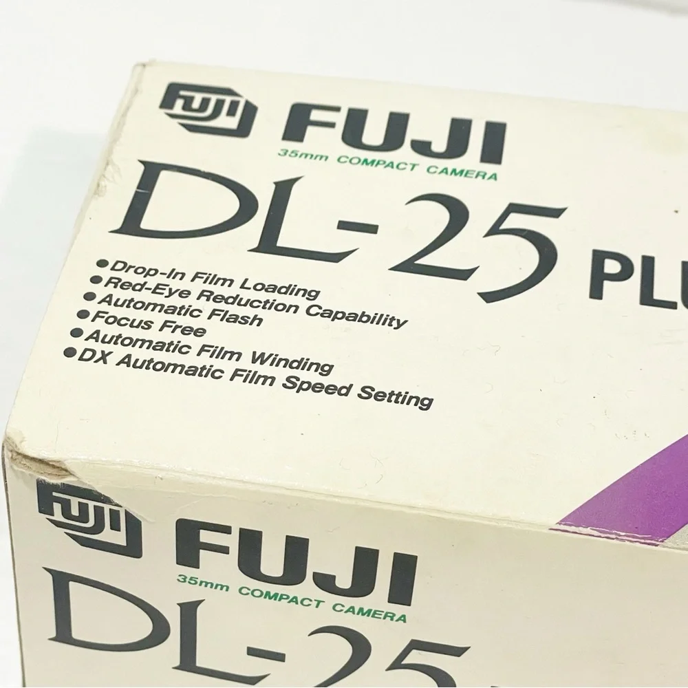 Fuji DL-15‎ Compact 35mm Film Camera Fixed Focus Free Tested Vintage Point&Shoot
